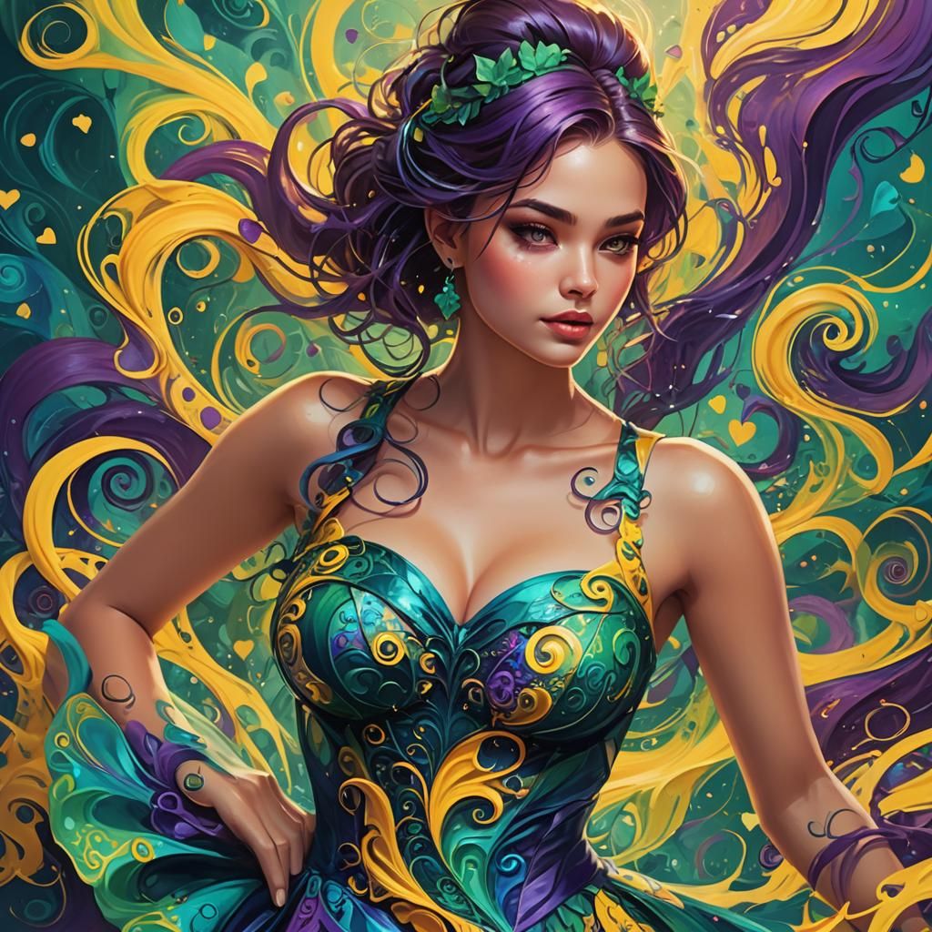 Fantasy Portrait of Teen Girl in Unreal Engine Style