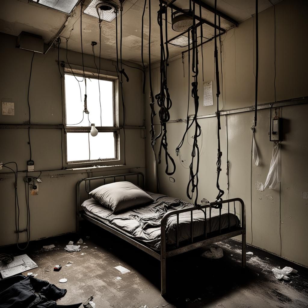 Padded Cell Interior: Dreary Confinement