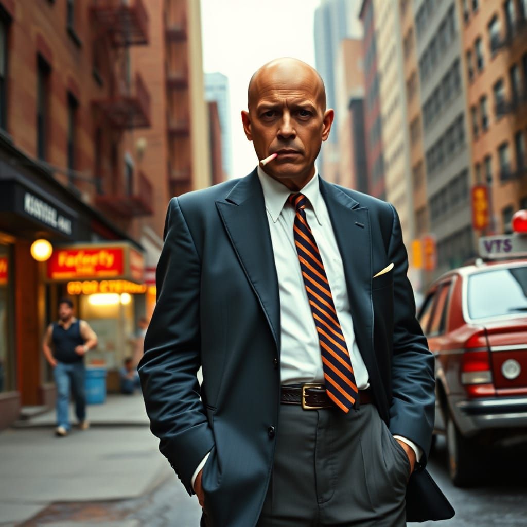 Kojak on a Gritty 1970s New York Street