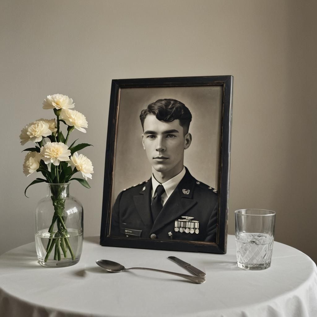 Portrait with Carnation: A Memorial Image