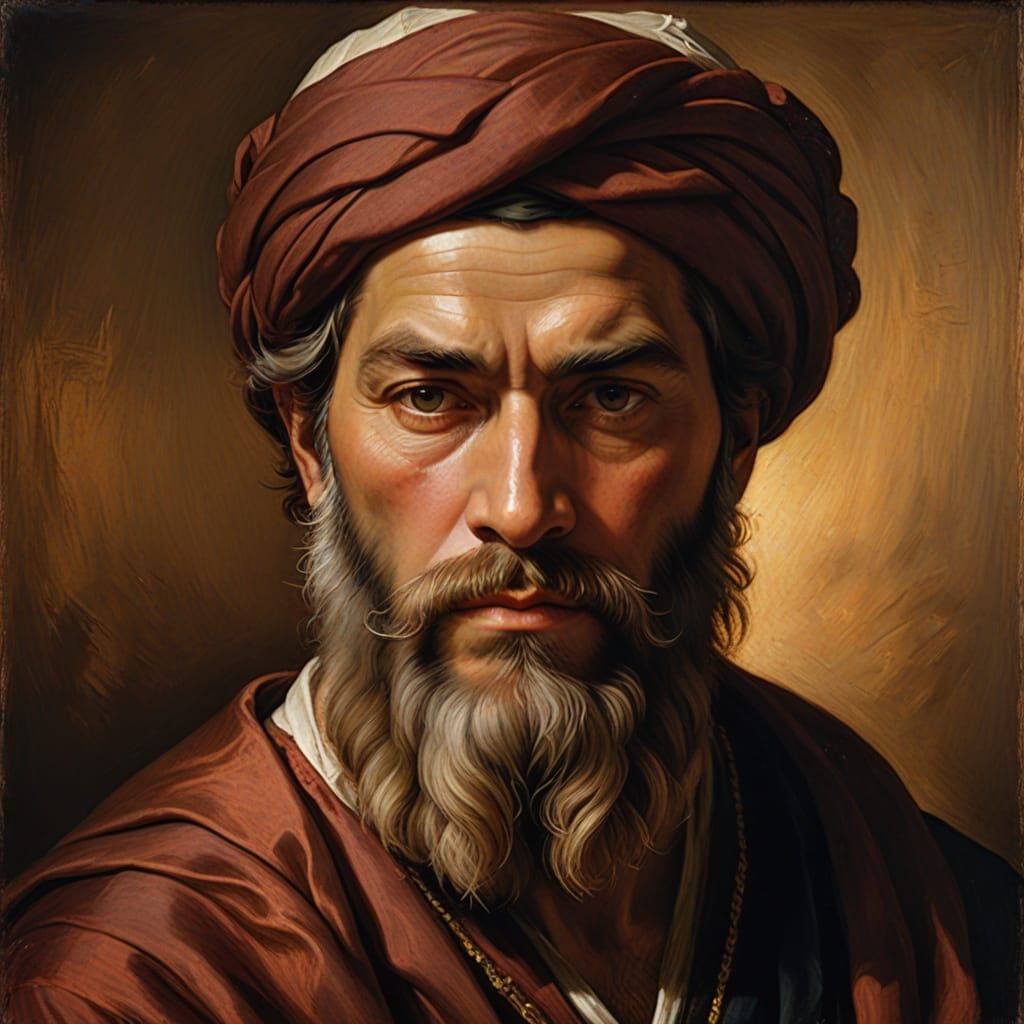 Elegant Bust Portrait in Warm Golden Light