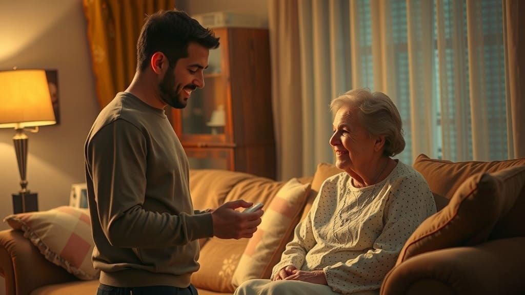 Fatherless Son Tenderly Cares for His Mother in a Heartfelt...