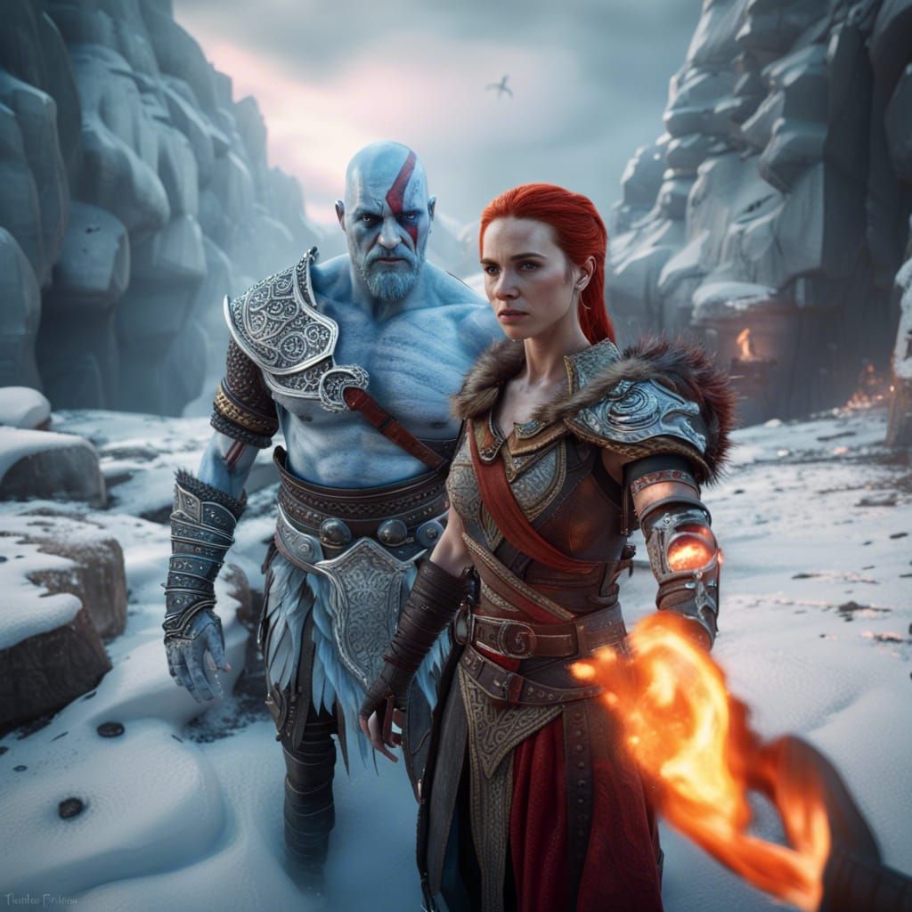 Kratos Selfie in Land of Ice and Fire