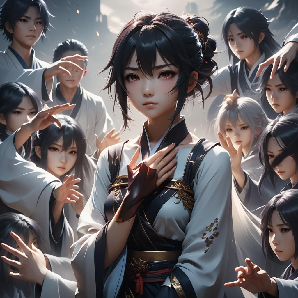 Dramatic 3D Anime Art Inspired by WLOP