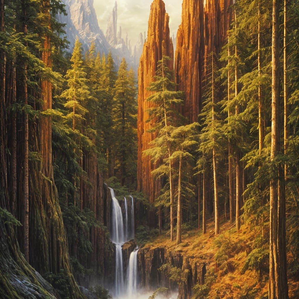 Endor-Inspired Forest Landscape in 4K HDR