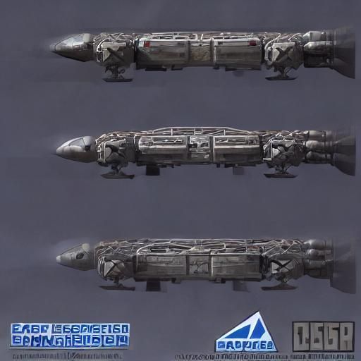 Space 1999 Eagle in Flight: Detailed Matte Painting
