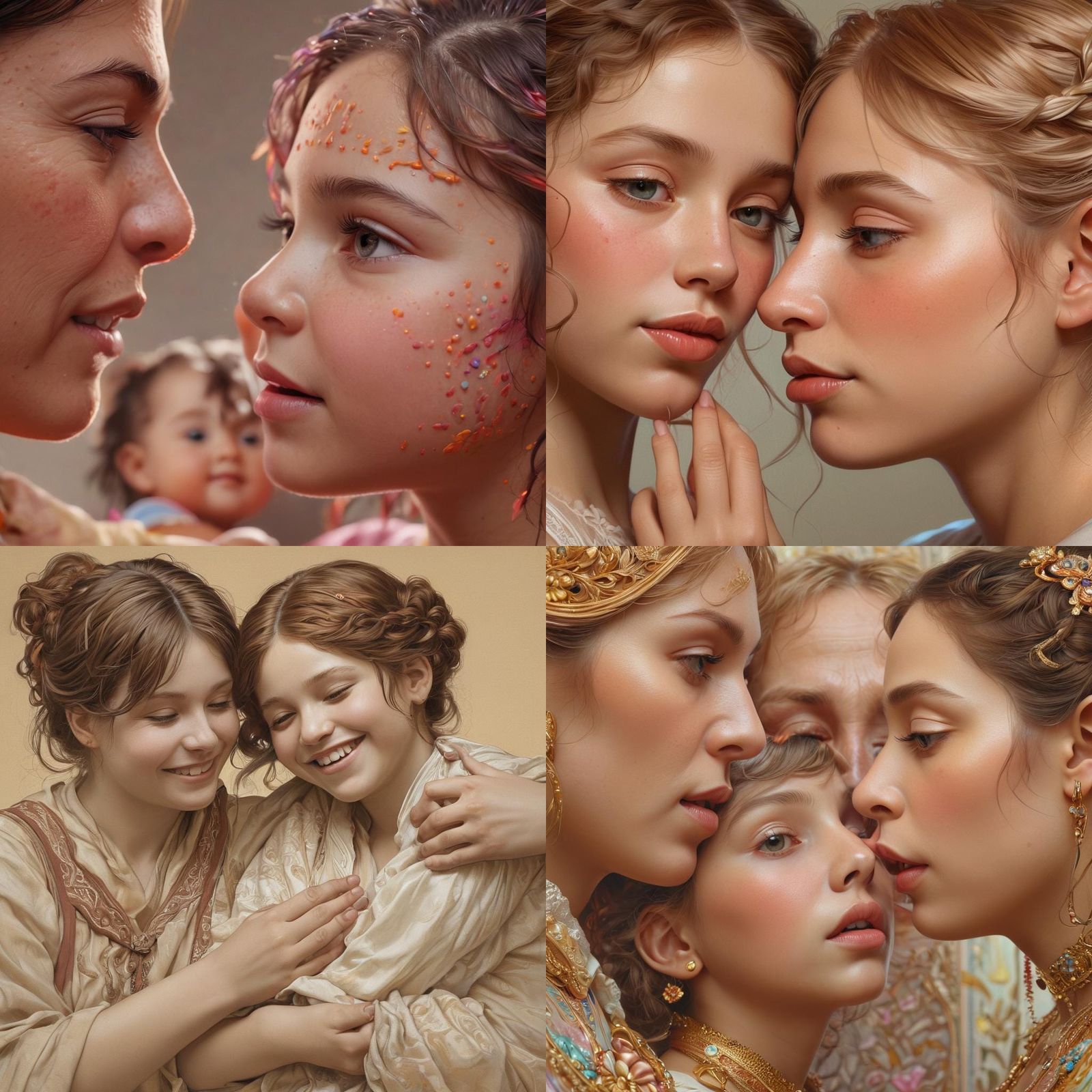 Loving Portrait of Child with Double 15 Chromosome