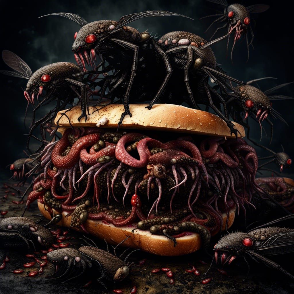 Horrific Rotting Meat Sandwich of Dark Fantasy
