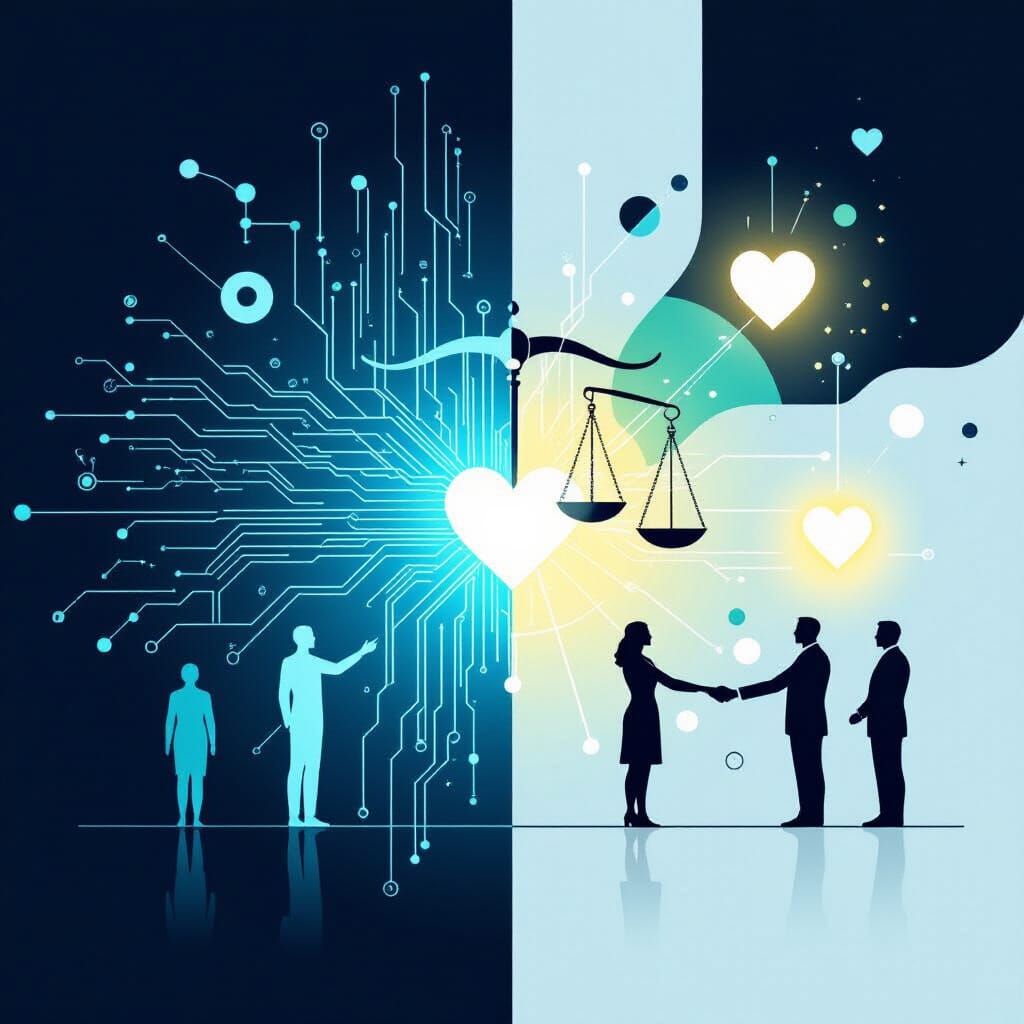 Futuristic Logo: Technology Meets Ethics