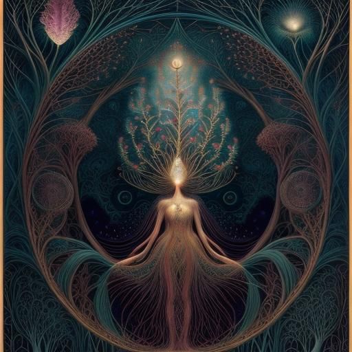 Fairytale Mycena Dream in Rich Colors