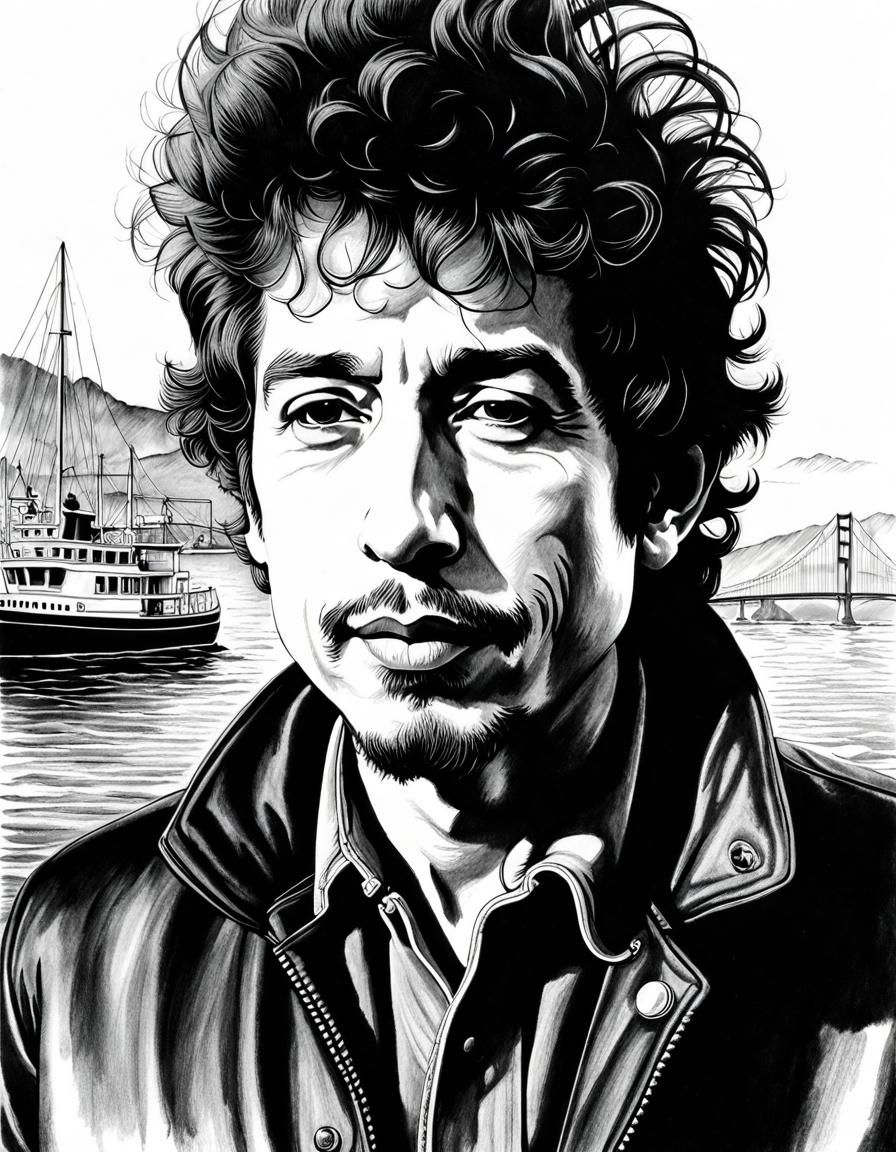 Bob Dylan in San Francisco Bay