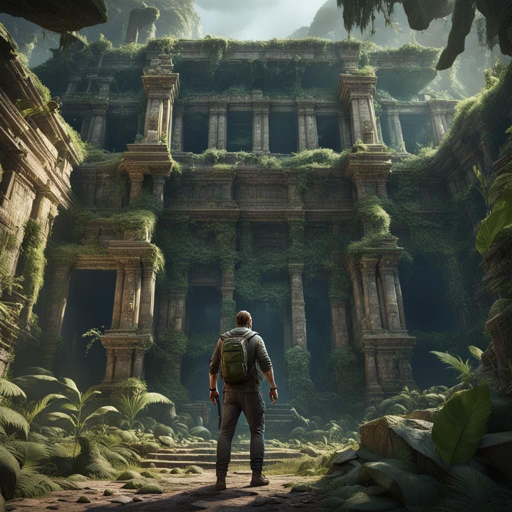 Jungle City Ruins: Photorealistic Unreal Engine Render