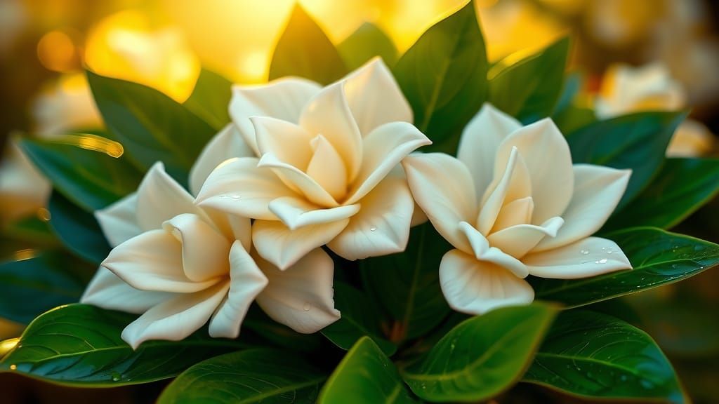 Surreal Neo-Expressionist Gardenia Blooms in Oil and Acrylic...