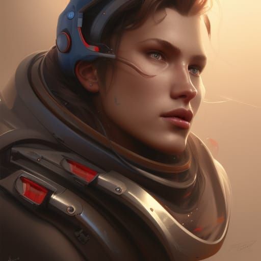 Jetstream Sam Portrait in Hyperdetailed Digital Art