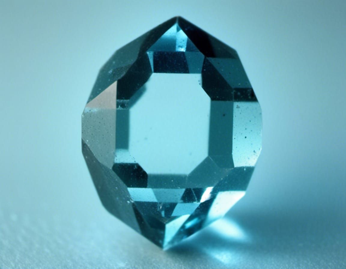 Glowing Herkimer Diamond in a Midnight Sky