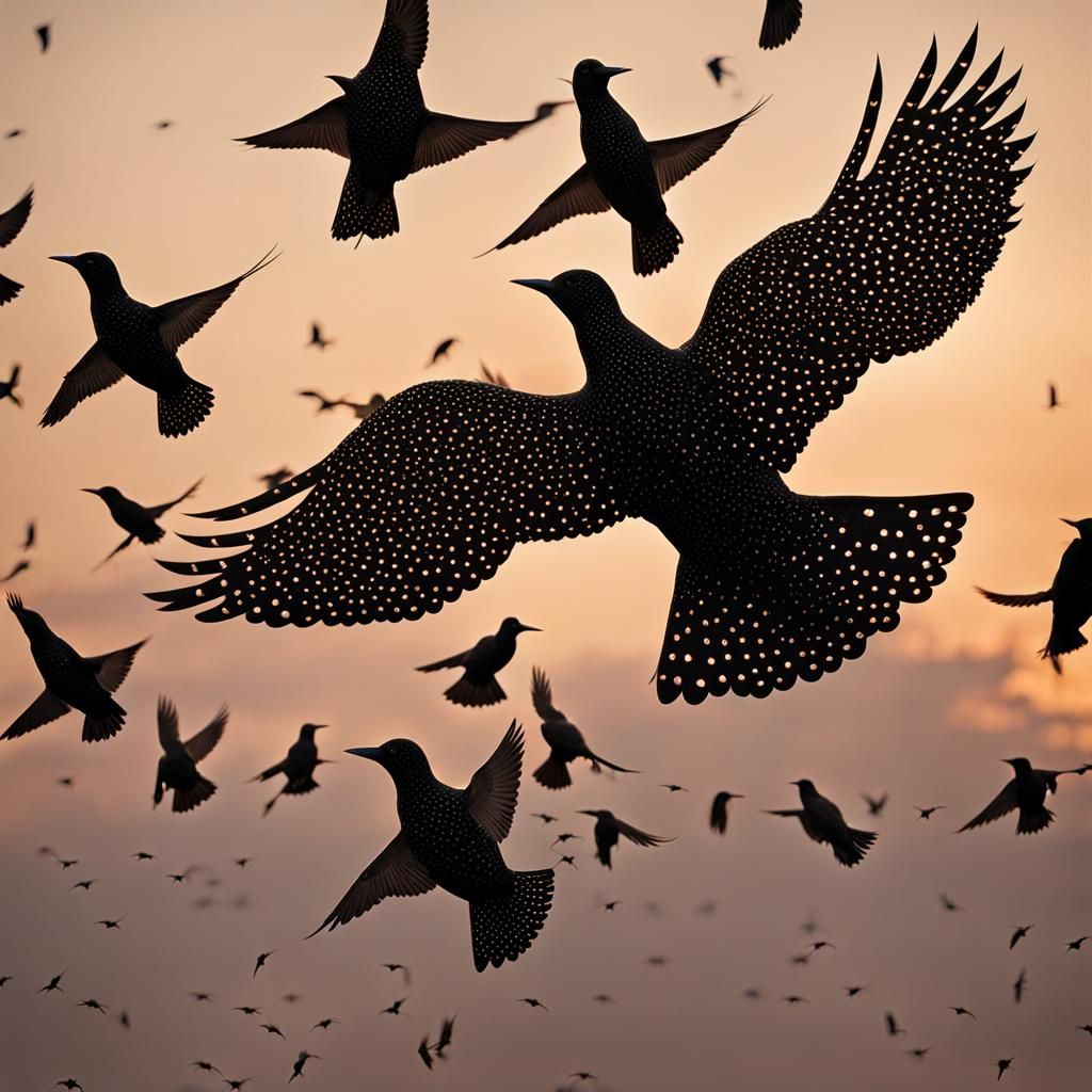 Starling Murmuration: Avian Intelligence in Flight