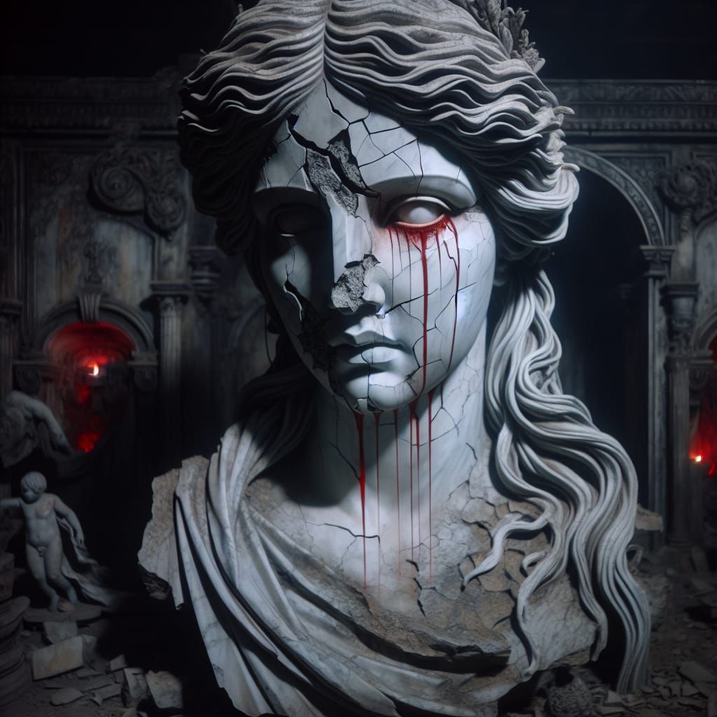 Weathered Goddess of Ancient Desolation