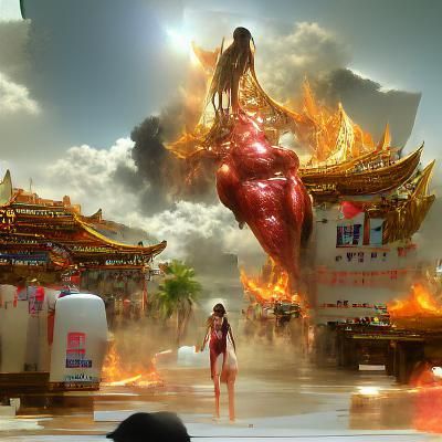 Taiwanese Heat God: 3D Film Concept Art