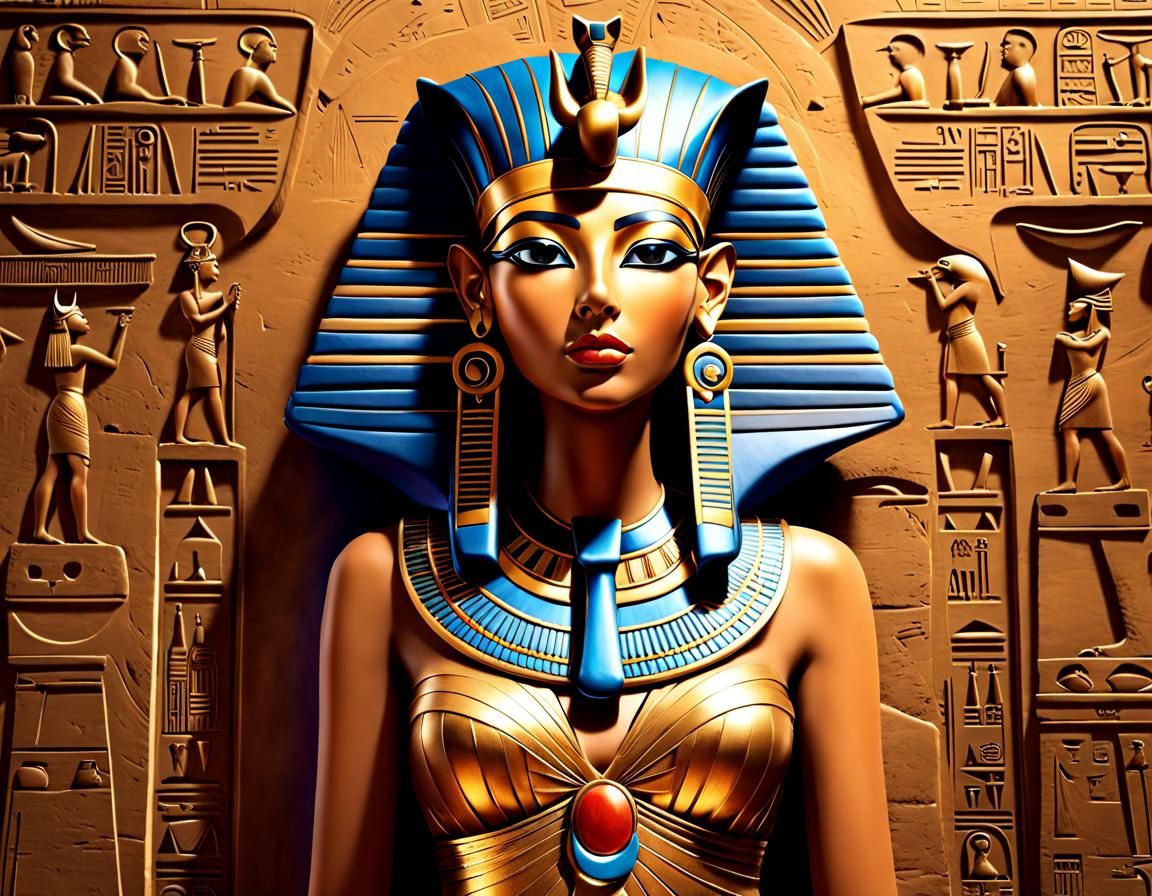 Bastet as Ancient Egyptian Hieroglyph