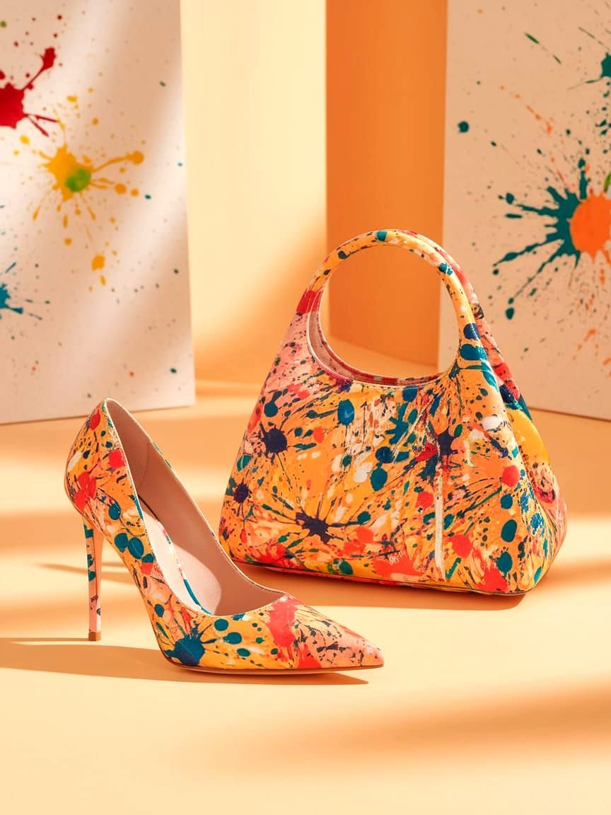 Splash Heels & Bag!🎨👠👜