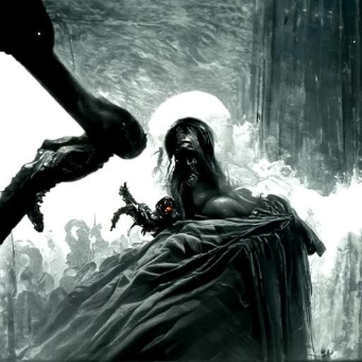 The Deadly Sin of Lust: Horror Illustration