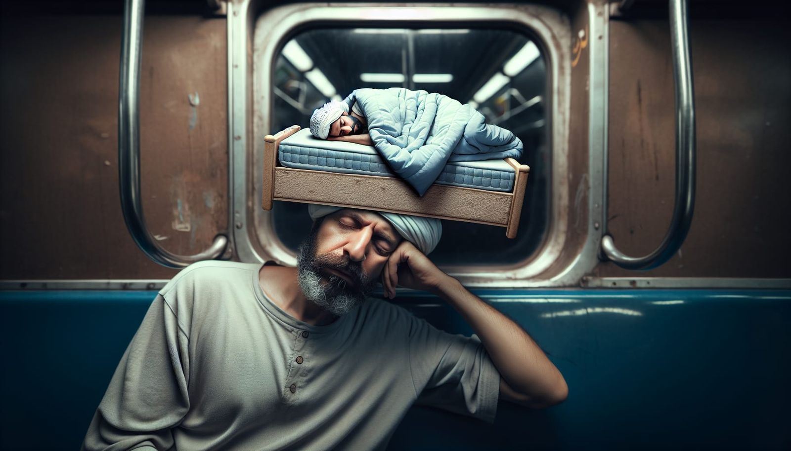 He's got sleep on his mind.