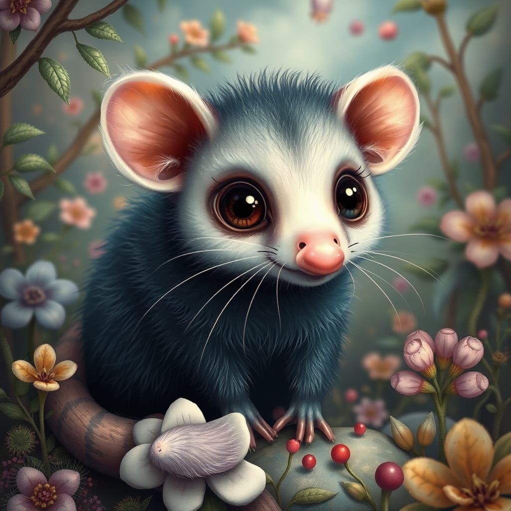 Dainty Indigo Opossum