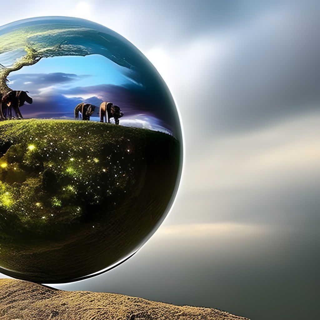 World's End in Glass Sphere: Digital Matte Painting