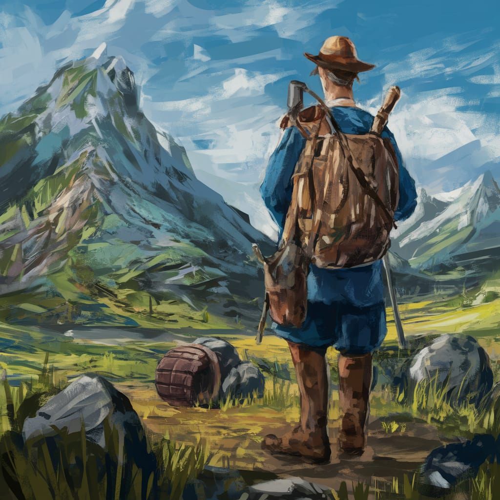 Pilgrims in a Mystic Landscape