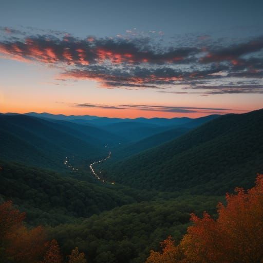 Appalachian Mountains at Dusk: Professional Photography