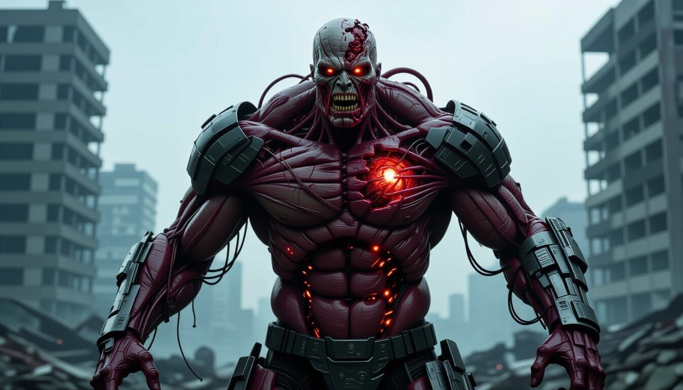 Cybernetic Apocalypse: Bio-Organic Mutant Portrait