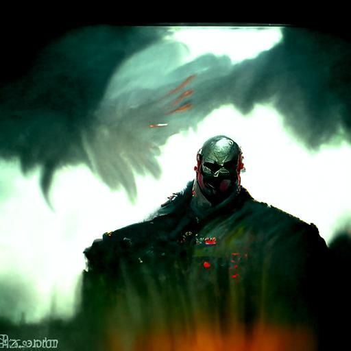 Sinister Fury: A Dark Fantasy Portrait