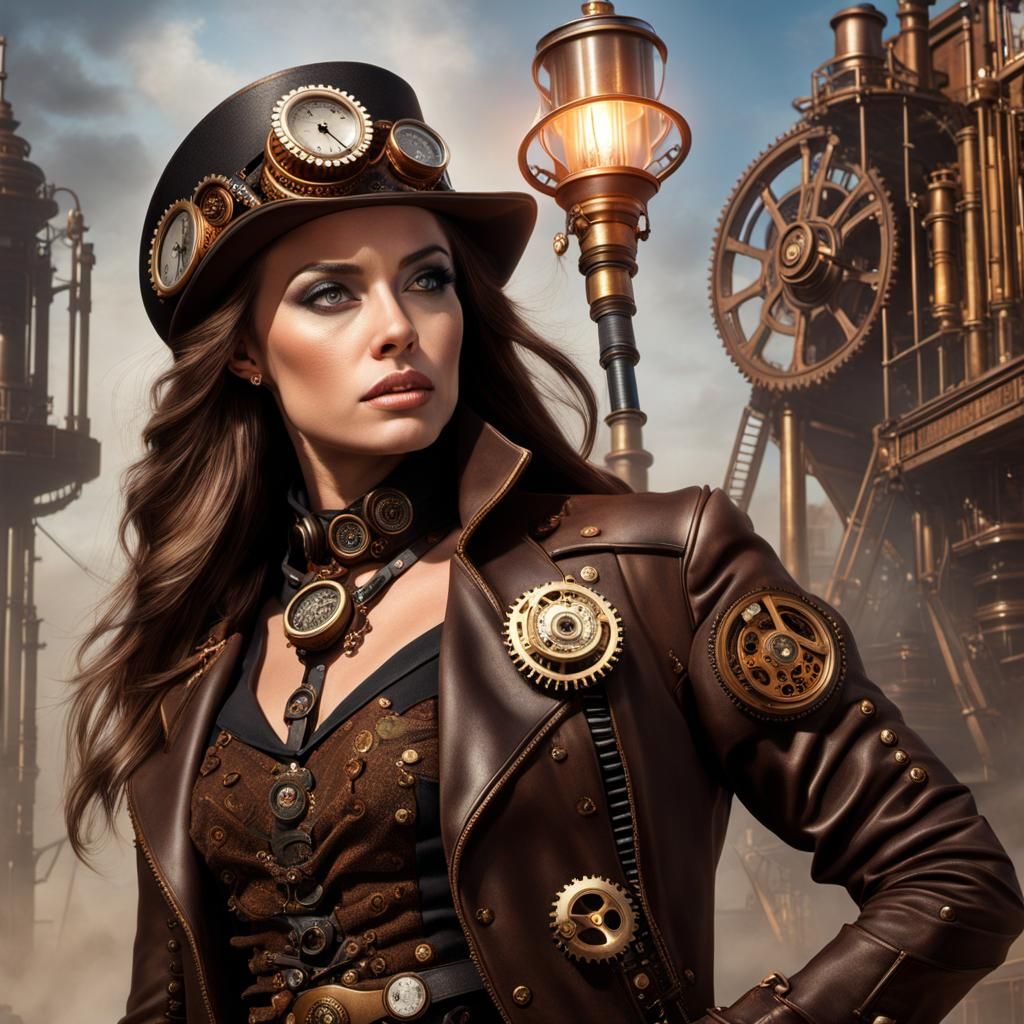 Steampunk lady