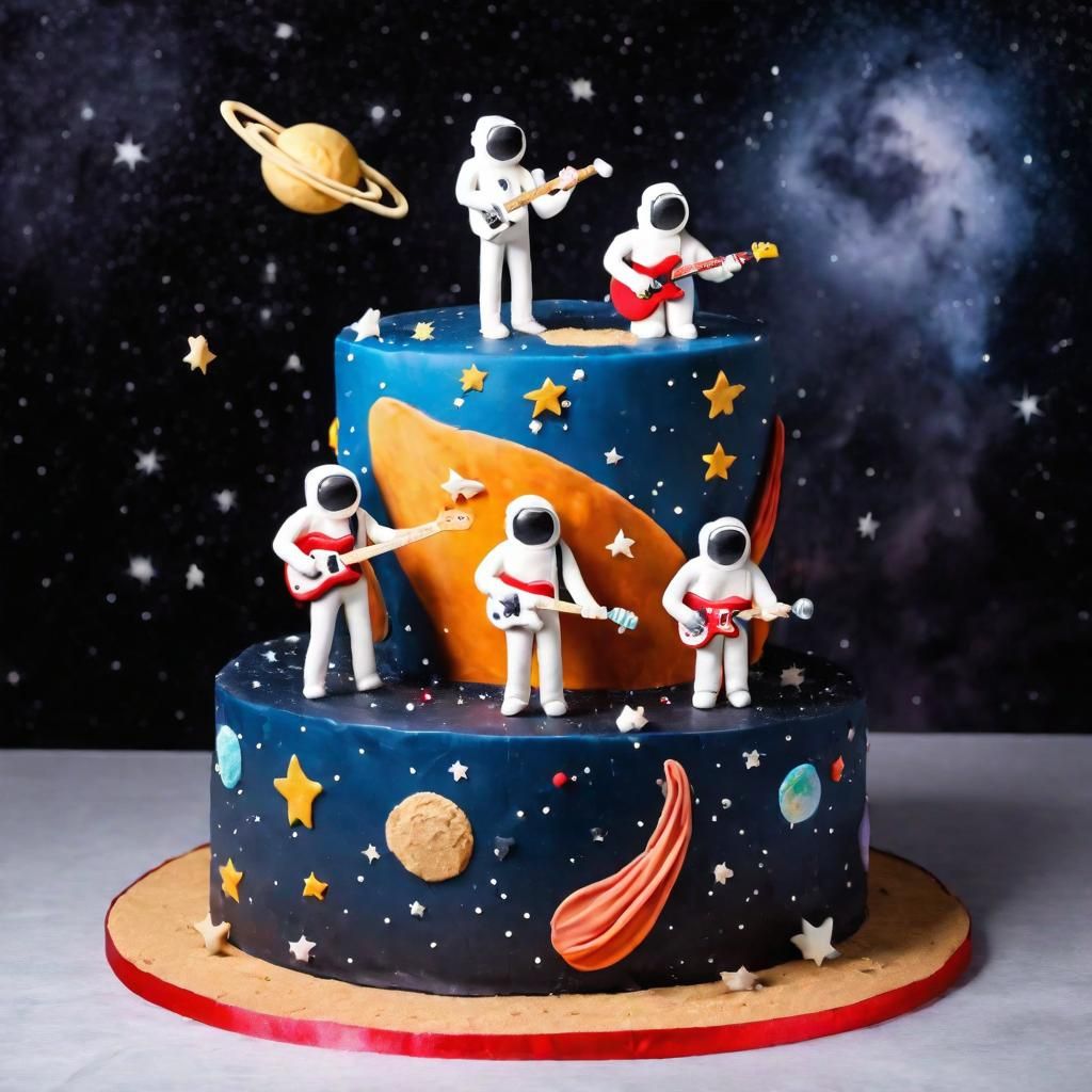 Cake Band Concert in Outer Space