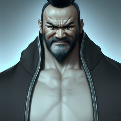 Detailed Portrait of Heihachi Mishima in Unreal Engine 5