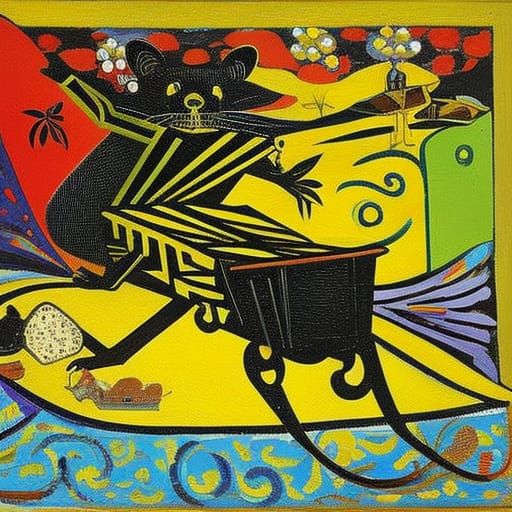 Whimsical Mouse in Comfortable Mousetrap Scene