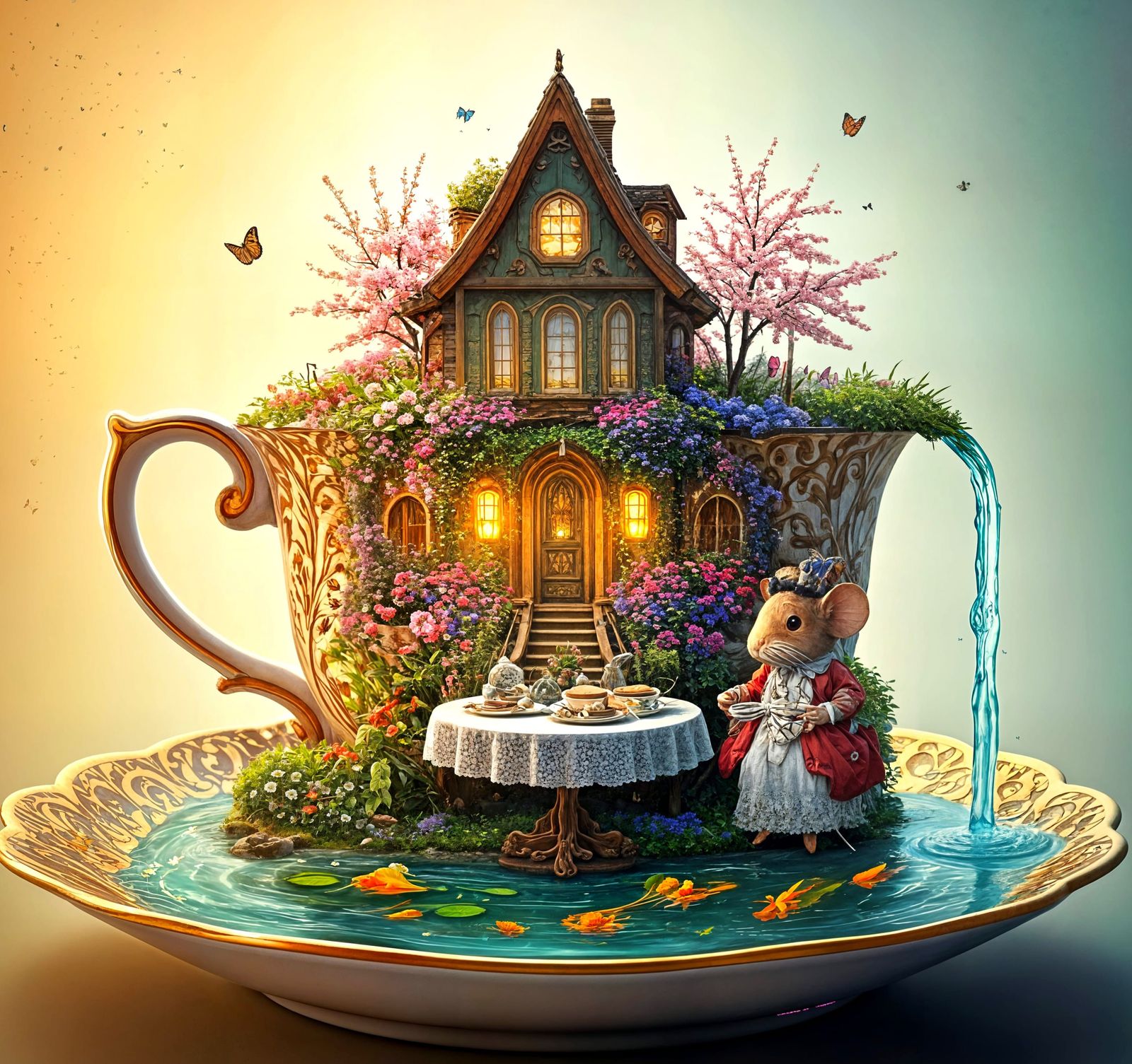 Picnic by the Fish Pond