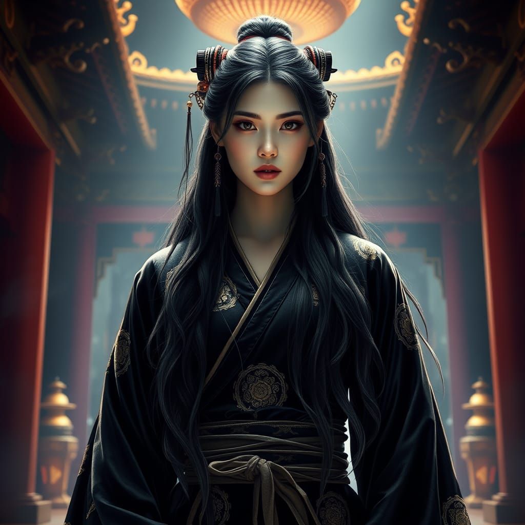 arts style ool beauty girl