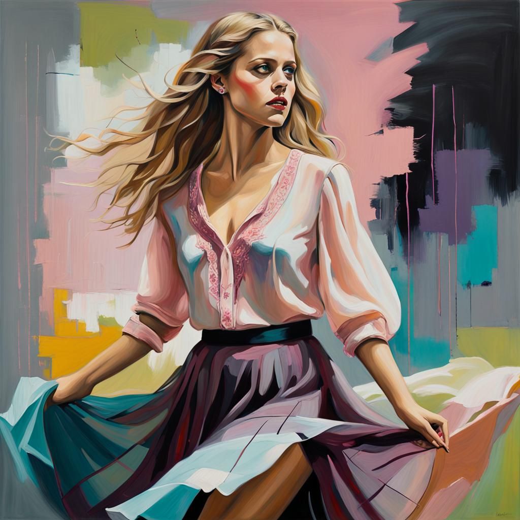 Teresa Palmer in Musical Rehearsal Room Painting