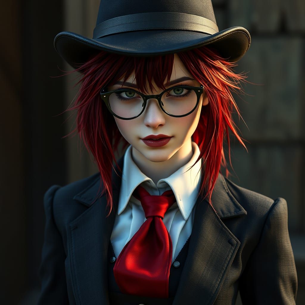 Gothic Vampire Hunter in Detailed Matte Painting