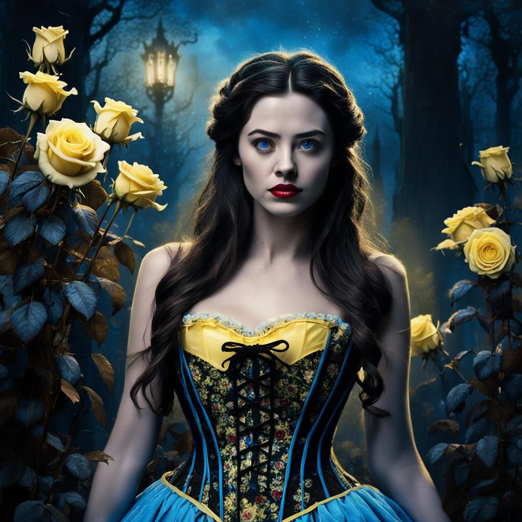 Gothic Fairytale: Haunted Belle in Dark Forest