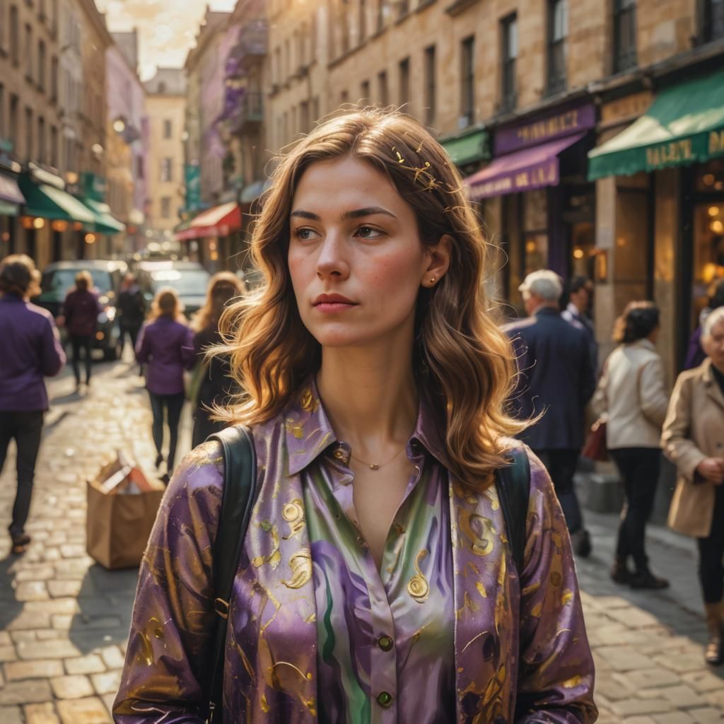 Surreal Woman Choosing, Rene Magritte Style