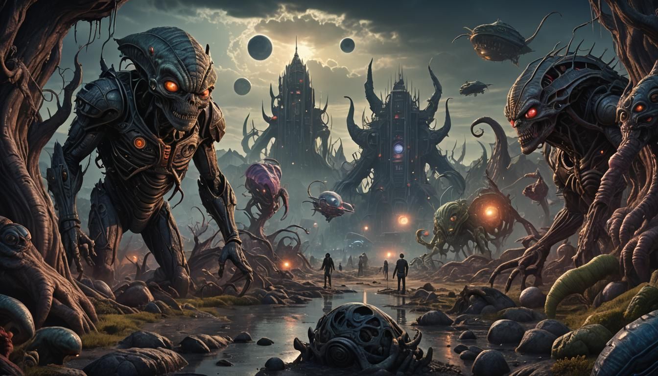 Alien Monsters in a Strange World