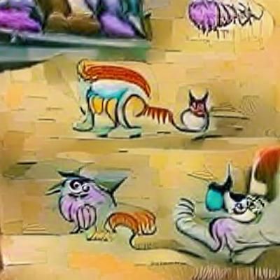 Unsettling Cartoon Cat: An AI-Generated Oddity