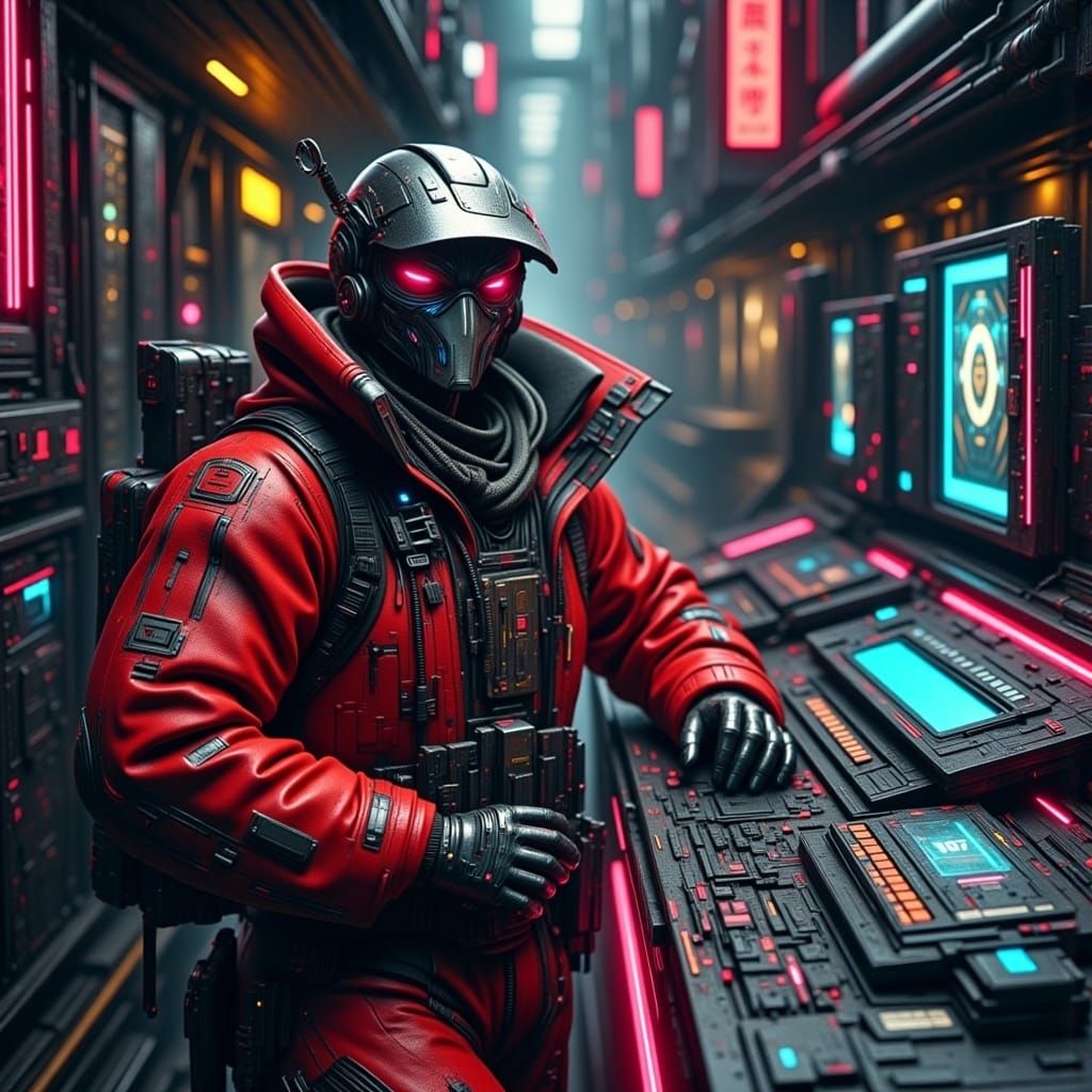 Image Generated Using PunkPOP Flux LoRA