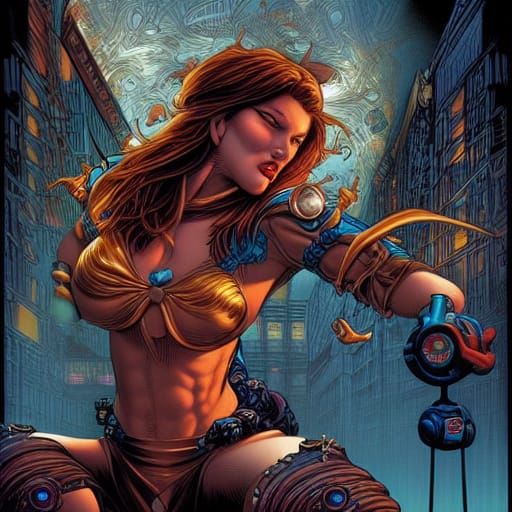 Dynamic Comic Book Art Illustration