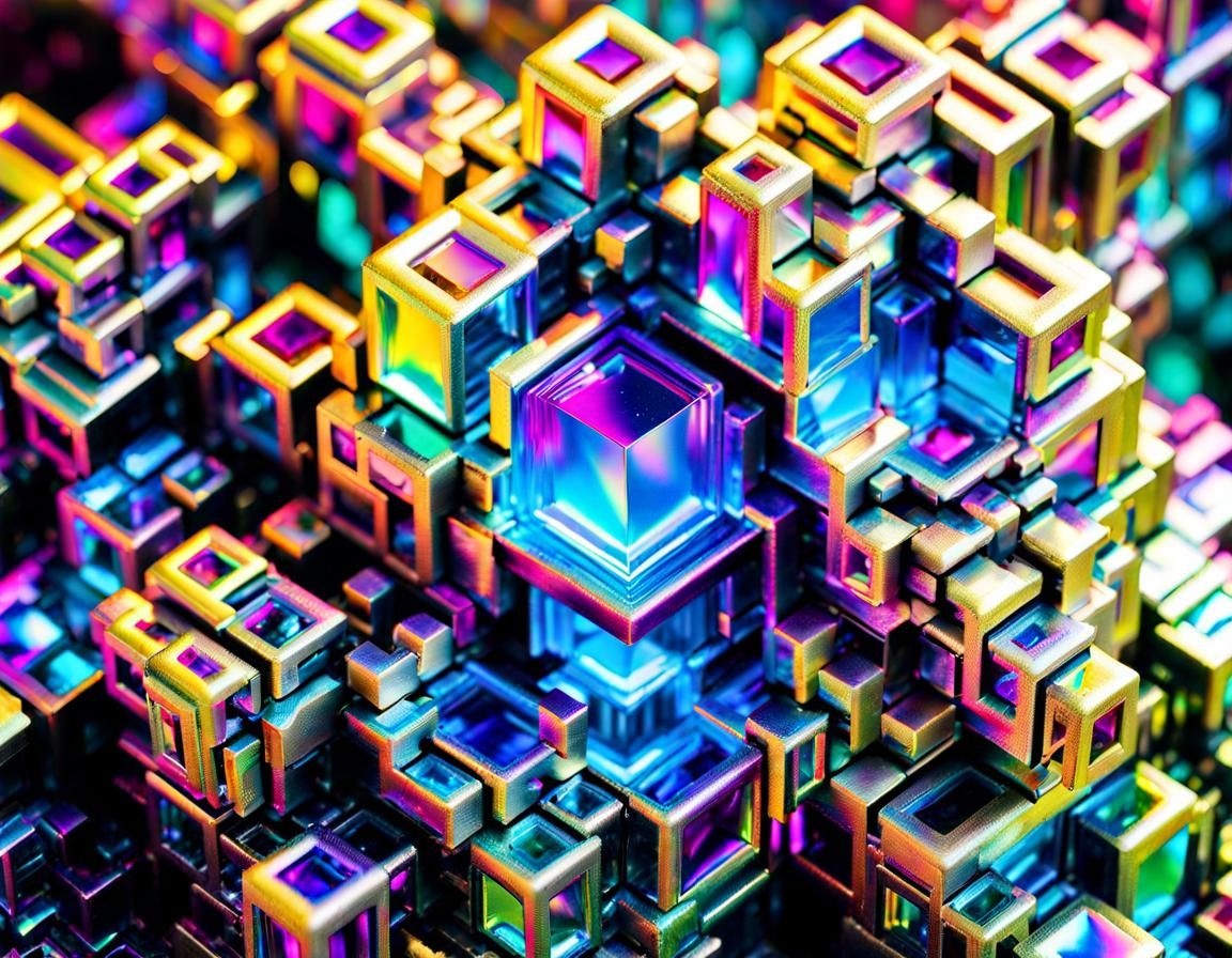 [Edge-net test #6] Bismuth crystal cluster- 28jan24