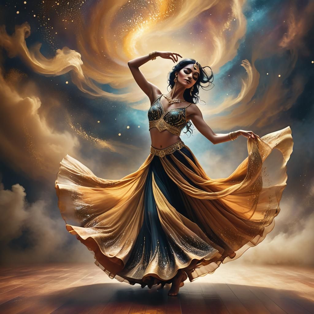 Scheherazade Dancer in Dark Fantasy Style