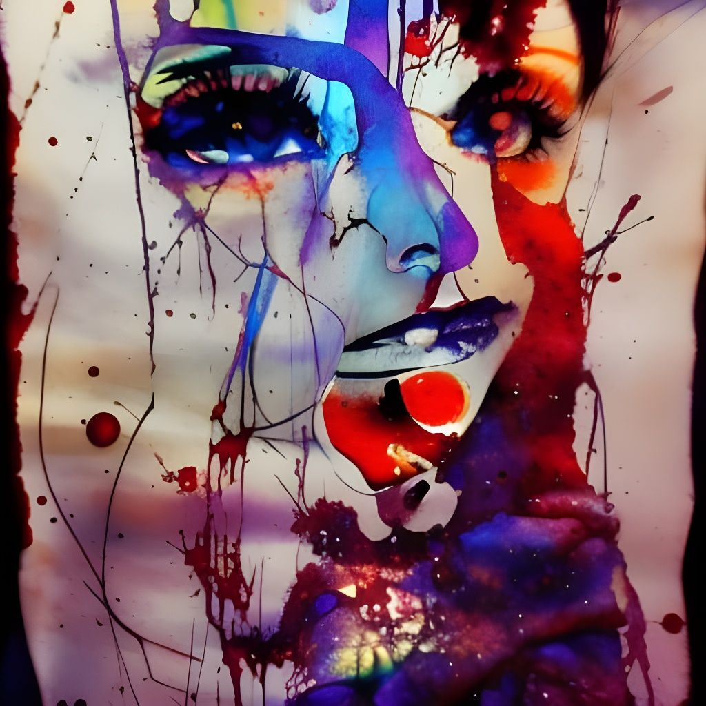 Iridescent Metallic Heart in Dark Fantasy Style