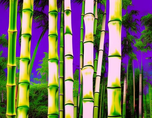 bamboo terrace vaporwave